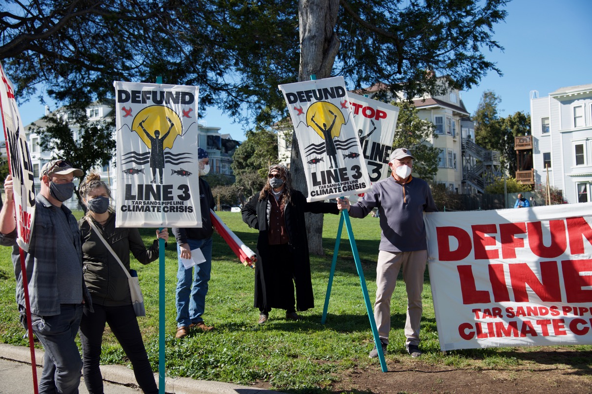 XRSFBay Confront Chase Bank in Solidarity with 'Stop Line 3' Indigenous Water Protectors in Minnesota:March 11th, 2021